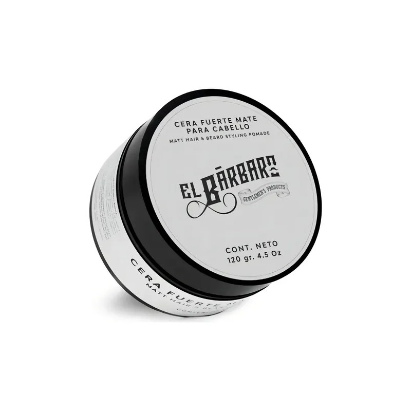 Cera Mate Para Cabello El Bárbaro 120g Con Aceite de