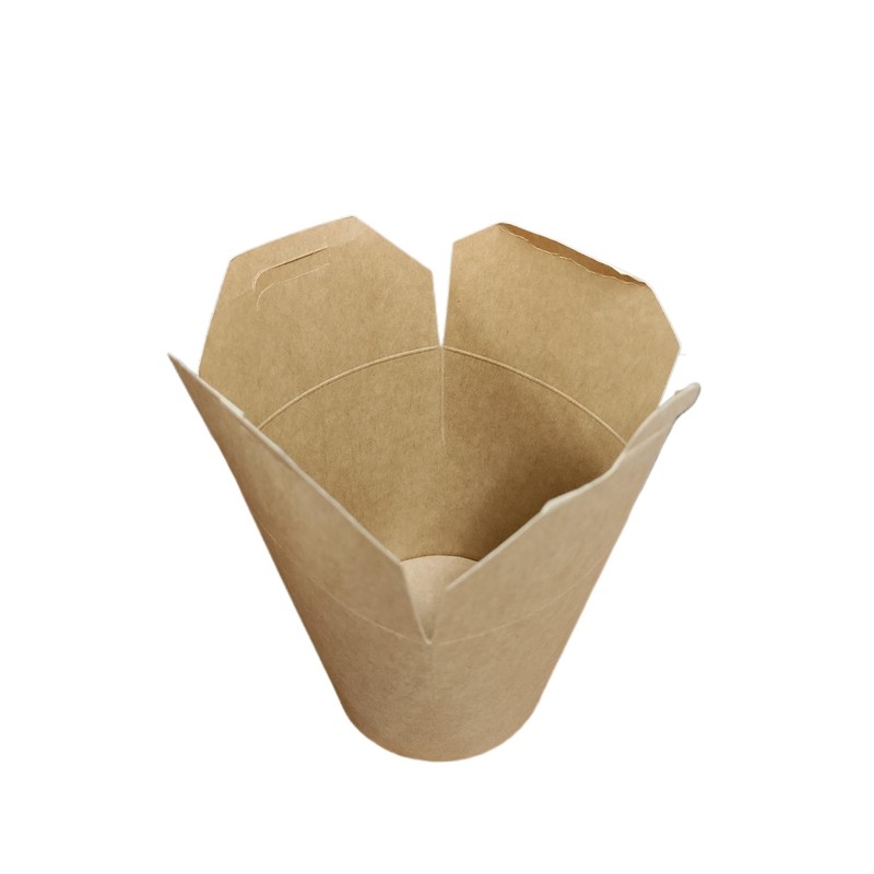 Foglish Home & Garden 26oz Kraft Paper Noodle Boxes, Round