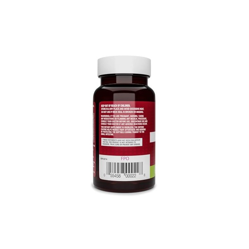 Basic Brands Aceite de pescado Omega-3 sin olor Smart Heart,