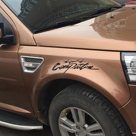 Car Sticker Fender Side Rear Dress Up White C Paw Shape Sticker 1 Gold Oil Spout Sticker Universal Decal Fender Side Rear Dress Up Waterproof Universal (A310-White)