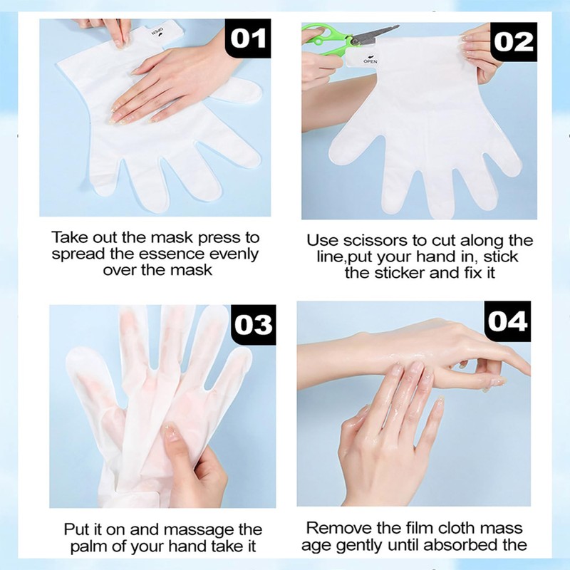 6 Pairs Hand Mask Moisturising Glove, Hand Mask Gloves with