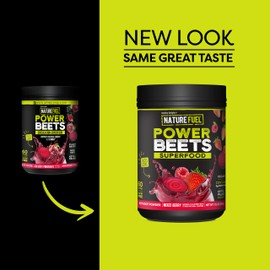 Nature Fuel Power Beets Powder, Delicious Mixed Berry, Concentrated Superfood Supplement, Supports Circulation, Natural Energy & Stamina, Non-GMO, 60 Servings (Packaging May Vary)
