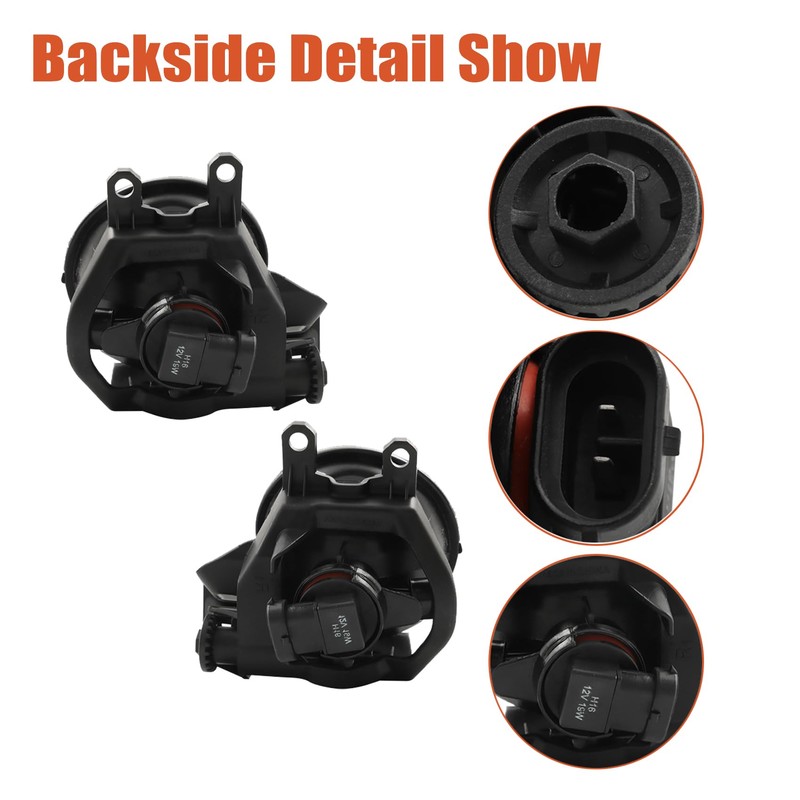 labwork Fog Lights Left and Right Side Assembly Replacement for