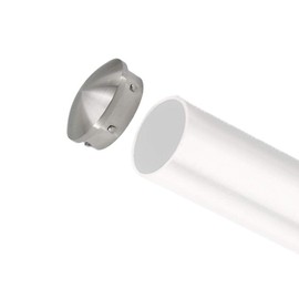 Stainless Steel 316 2" OD Tube Tapered End Cap for 16 & 13 Gauge Tube
