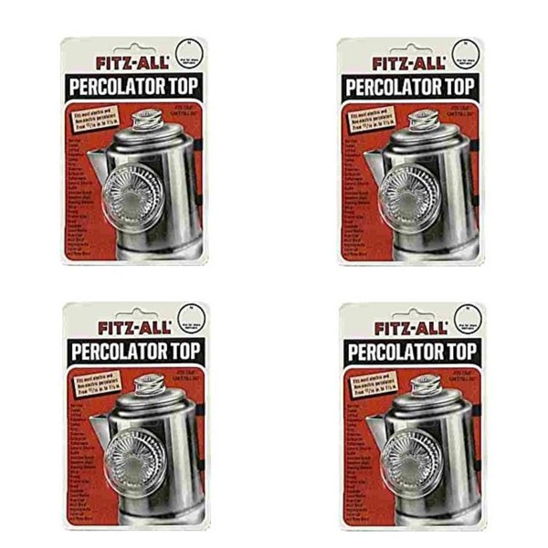 Tops 55700 Fitz-All Replacement Percolator Top, Glass, 13/16-Inch to 1-1/2 in. (Pack of 4)