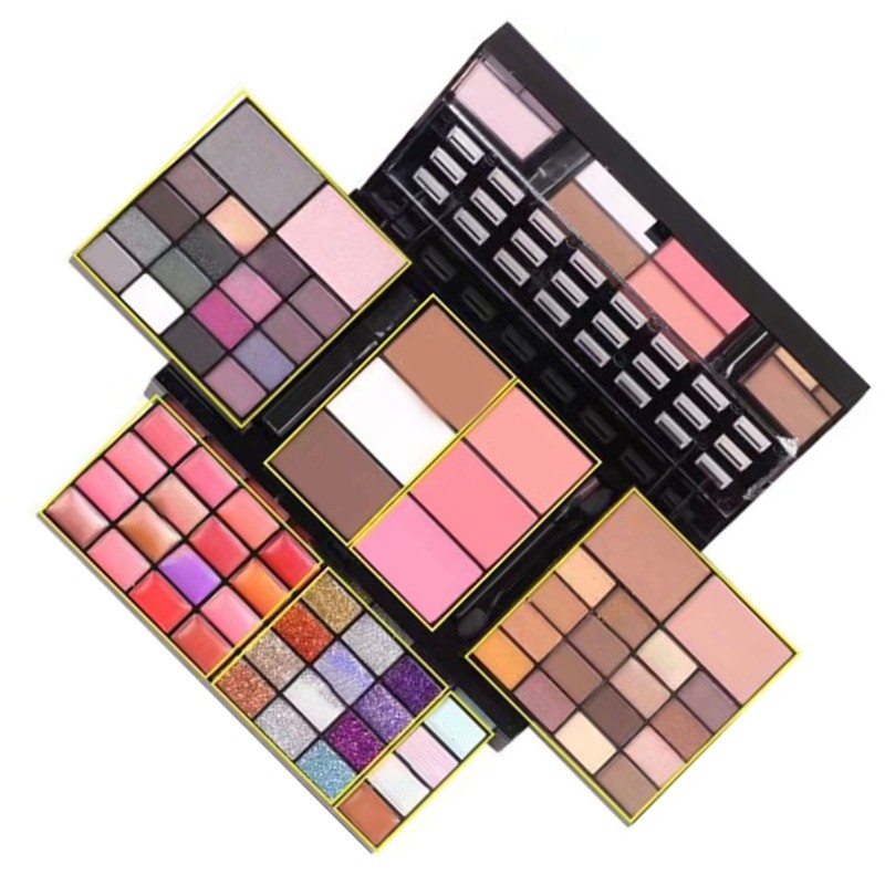 74 Colors Eye Shadow Kit Lip Gloss Eyeshadow Blusher High