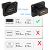 QIANRENON 4K HDMI Panel Mount Adapter Coupler HDMI 1.4 Female