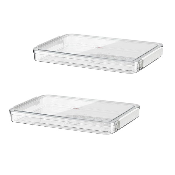 Charmoon Document Storage Case A4 with Lid, Clear, Waterproof, Durable,