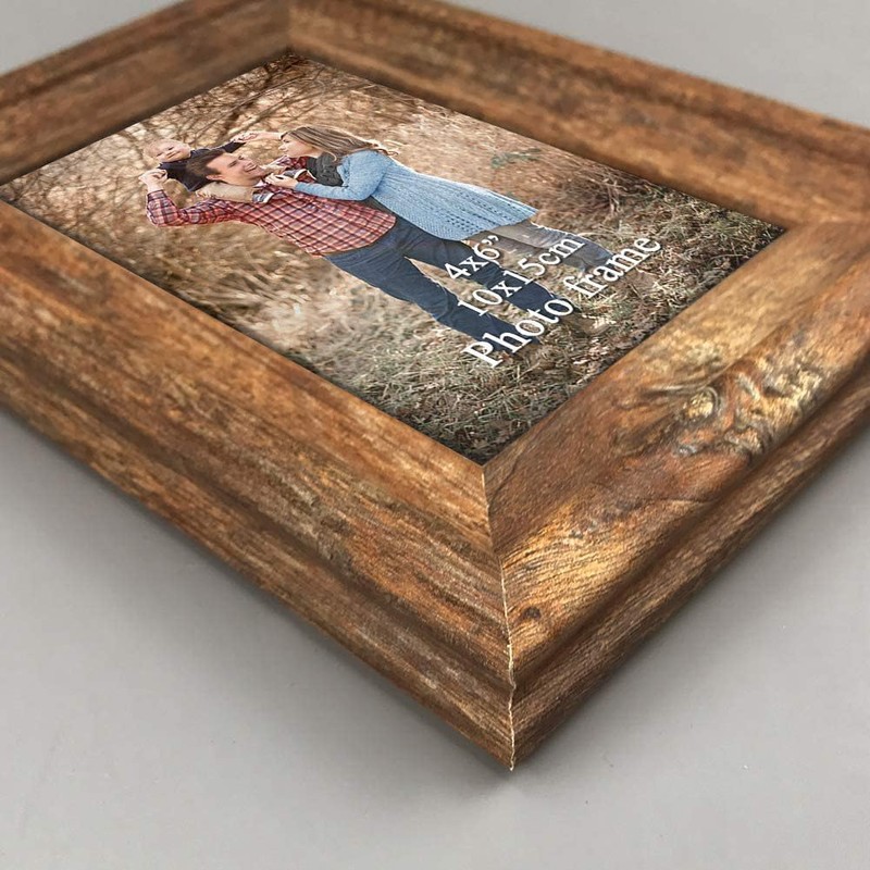 PETAFLOP Rustic Picture Frame, 10 x 15 cm, Set of