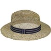 Harrys-Collection Seagrass Straw Hat Medium Size with Fabric Band, natural