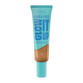Rimmel London Kind & Free Glow It Up Foundation, Moisturising, 410, Milk, Soothes Sensitive Skin, Healthy and Radiant Complexion, Moisturises All Day, 30 ml
