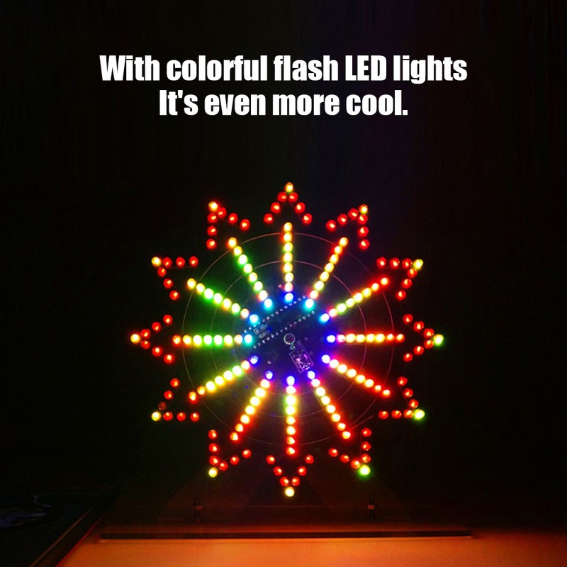 Colorful LED Flash Plug In DIY Kit for Electric Rotating