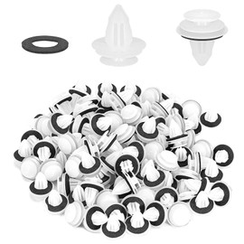 100 Stück Türverkleidung Autoverkleidungsclips, Universal Befestigungsclips, Spreiznieten mit Schwammig Kissen, Kunststoff Türverkleidung Clips, Autoteile Tuerverkleidung Befestigung Clips