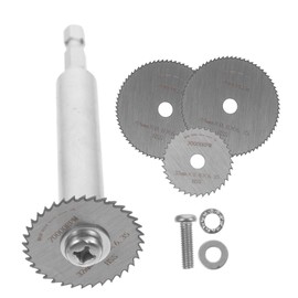 SEWACC 1Set Hexagonal Mini Saw Blade Drill Connector with Saw Blades Compatible with Hand Drills for Plumbing and Trim Cutting Tasks
