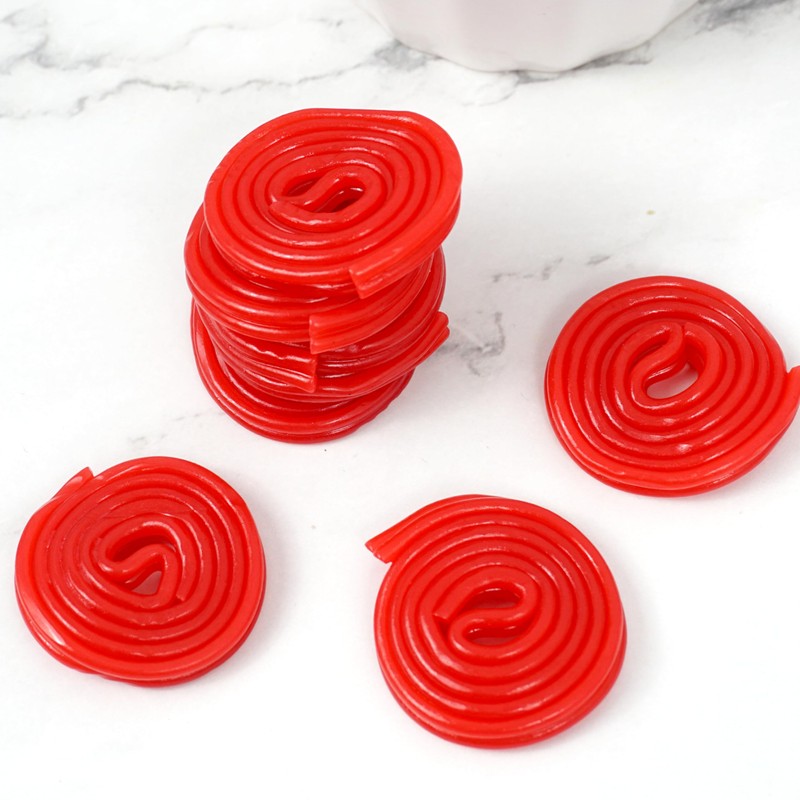 Broadway Strawberry Wheels Licorice Candy, 2 Pound Bulk Bag, Red