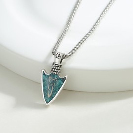 REDSUN Viking Thor's Hammer Necklace 925 Sterling Silver Thors/Arrowhead/Anchor/Hammer Pendant Celtic Pendant Amulet Jewellery for Men Son Boys Women Men Unisex, Sterling Silver