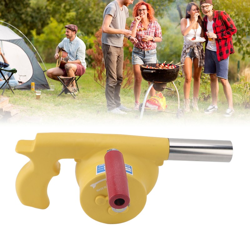 Hand Crank BBQ Fan Increase Firepower Portable Barbecue Air Blower