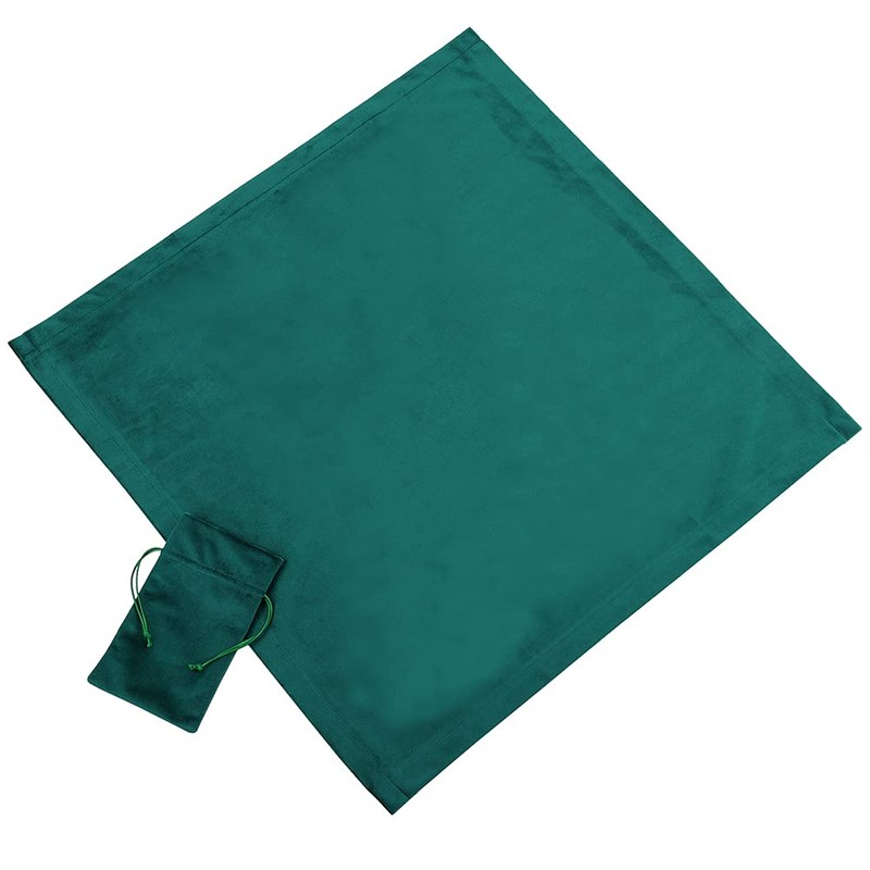 BLESSUME Atar Tarot Table Cloth with One Pouch (Green)