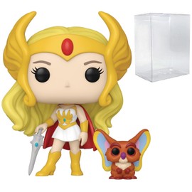 POP Retro Toy: Princess of Power - She-Ra with Kowl - Masters of The Universe Funko Vinyl Figure (Bundled with Compatible Box Protector Case), Multicolor, 3.75 inches