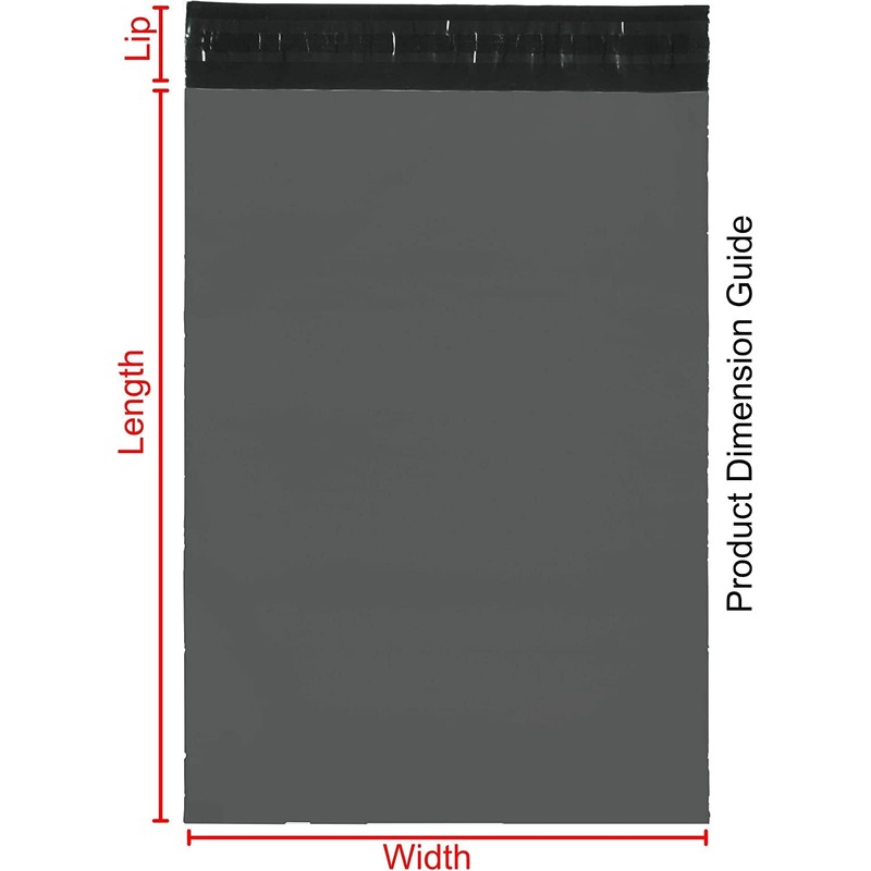 Pack of 5-24 x 28 Inch | Grey Plastic Mailing