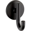 Delta Trinsic (1-Pack) Towel Hooks Matte Black Single Bathroom Hooks