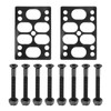 PATIKIL Skateboard Riser Pads Screws Set, 2 Pack 12mm Angle
