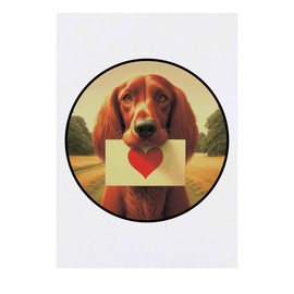 'Red Setter Love Note' Temporary Tattoo - Water Resistant, Skin-Safe, Non-Toxic Transfer (TO00084083)