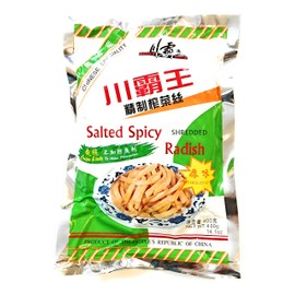 Spicy King Salted Spicy Shredded Radish( Original )14.1 Oz (2 Pack) 川霸王榨菜丝原味