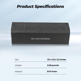 FOGATTI RV Water Heater Installation Filling Block (Single-pack), Compatible with 15 x 18 inches RV Water Heater Door, for Fogatti Only, Black EVA Material