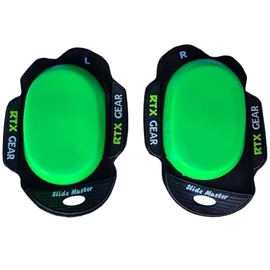 RTX Gear Slide Master Race Track Asphalt Pro Glide Solid Motorcycle Biker Knee Slider Pucks - Accessory for Biker Leather Suits Trouser Pants (Green)