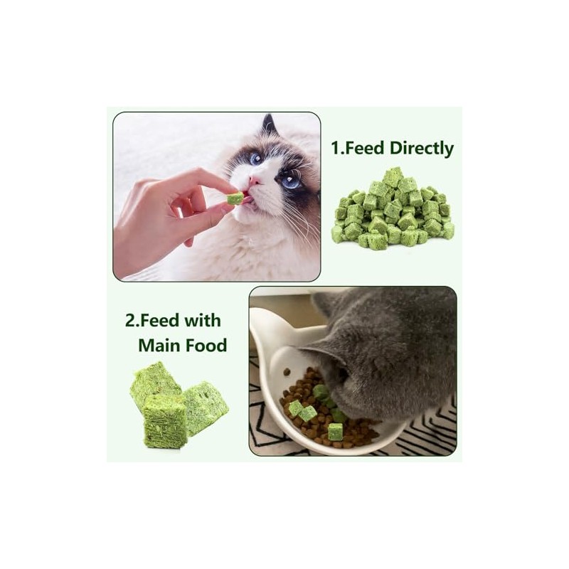 Juguetes de Hierba para Gato, Comestibles Juguetes Masticables Natural para