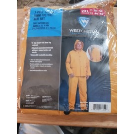 WestChester West Chester 3-Piece Yellow Rain Suit Sz 2XL NWT Free Shipping