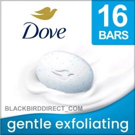 Dove  16 Pack Dove Gentle Exfoliating Beauty Cream Bar Soap New 16 x 3.75oz