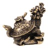 Mobestech Retro Copper Dragon Turtle Figurine Desktop Decor Unique Metal