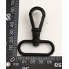 Wuuycoky Black 1.5" Inner Diameter D Ring Round Head Hook