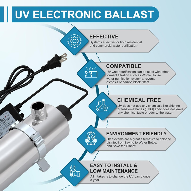 100-120V 55W Electronic Ballast for 55W 12 GPM Ultraviolet UV