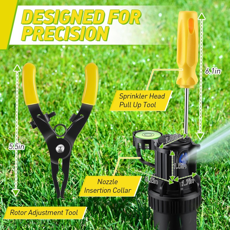 Gulfmew 3 in 1 Sprinkler Head Tool Kit Include Rotor