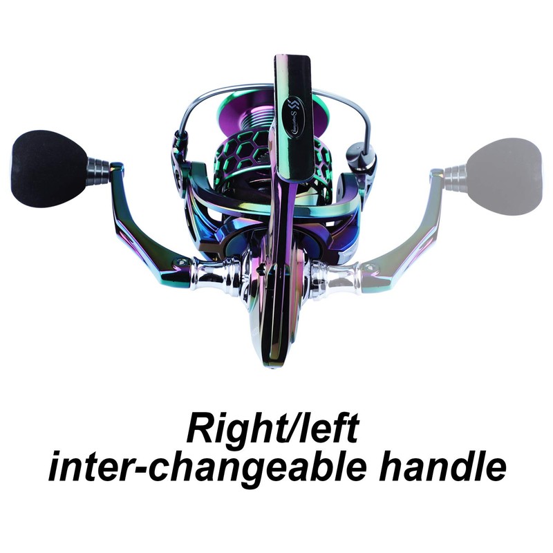 Sougayilang Colourful Fishing Reel 13+1BB Ultra Smooth Powerful and Lightweight