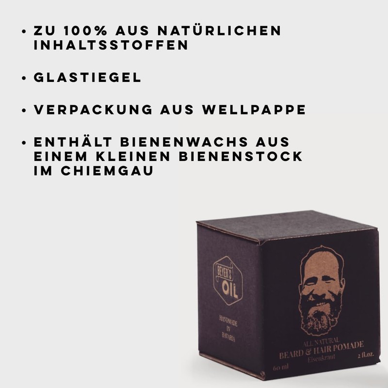 Beyer's Oil Beard & Hair Pomade Verbena 60 ml -