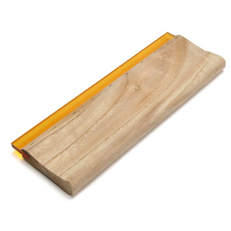 T&F Screen Print Squeegee 30 cm Wood Screen Ink Scraper