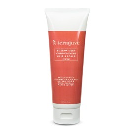 Terrajuve Psoriasis Hair and Scalp Mask Conditioner, Natural Moisturizer, Soothing Lotion for Dry, Itchy, Red, Scaly, Flaky Skin, Safe for Babies, Lasting Relief, Pure, Organic, Made in USA