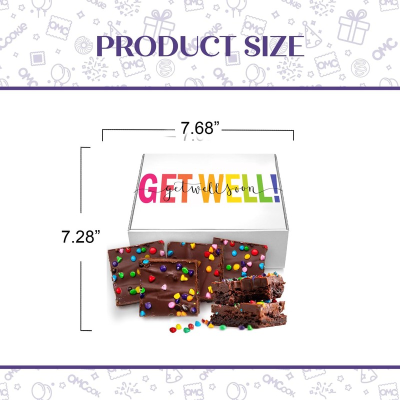 Get Well Soon Gift Basket Chocolate Brownies Cookies Food Gift