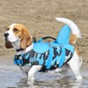 Queenmore Dog Life Jacket Ripstop Dog Shark Safety Vest Adjustable