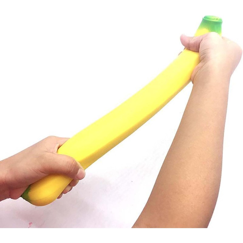 Wobble Banana Anti-Stress Aid for Adults - Stretchy Crush Decoration