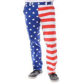 Tipsy Elves Men's American Flag Ulysses S. Pants Size Medium