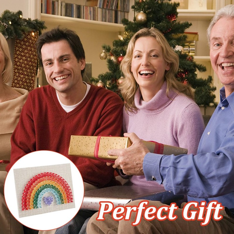 INFUNLY DIY Rainbow String Art Kit Make Your Own String