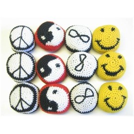 24 Woven Design Hacky Sacks (Receive 24 Per Order)