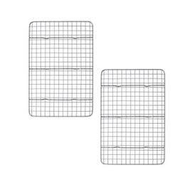 USA Pan Oven Safe Nonstick Baking and Cooling Rack, Quarter Sheet, Aluminized Steel