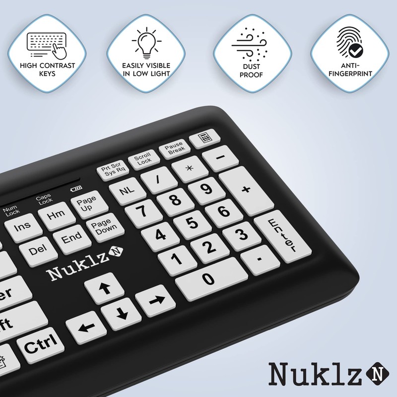 Nuklz N Magnus 325 | Wireless Large Print Full Size