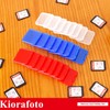 Kiorafoto 24PCS Estuche De Plástico Transparente Multicolor para Tarjetas SD